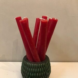 Dinner Candle (Lipstick Red) 4 pack