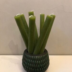 Dinner Candle (Fern Green) 4 pack
