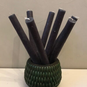 Dinner Candle (Dark Grey) 4 pack