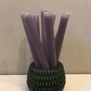 Dinner Candle (Light Grey) 4 pack