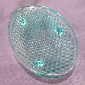 Glass Soap Dish (Green)