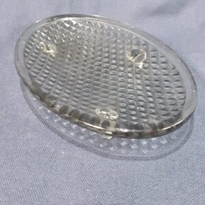 Glass Soap Dish (Light Grey)