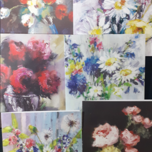 Flower Art Cards By Jane Kitching (6 pack)