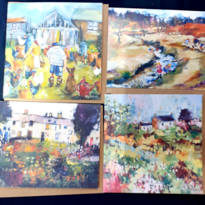 Summer Art Cards By Jane Kitching (4 pack)
