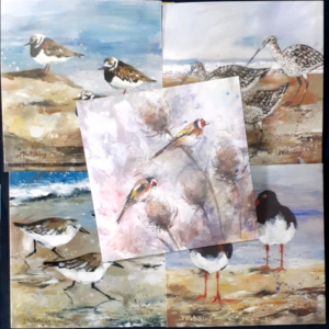 Bird Art Cards by Jane Kitching (5 pack)