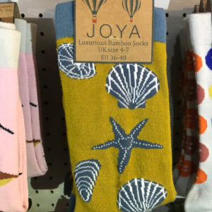 Womens Bamboo Socks - Seashells