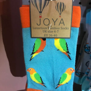 Womens Bamboo Socks - Parrots