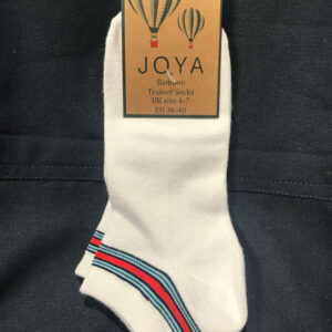 Womens Trainer Bamboo Socks - white