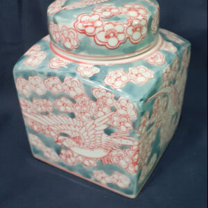 Square Tea Jar (Printemps)