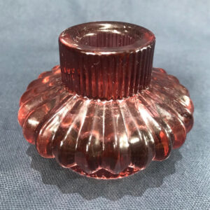 Duo Glass Candleholder (Plum)