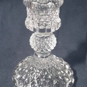 Harlequin Glass Candleholder (Clear)