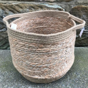 Jute and Straw Basket (Large)