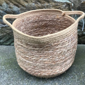 Jute and Straw Basket (Medium)