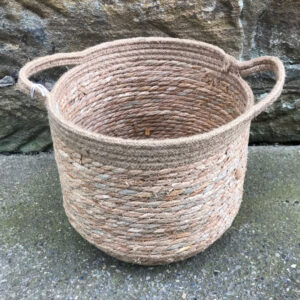 Jute and Straw Basket (Small)