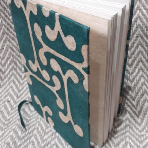 Batik Print Notebook (Emerald Green)